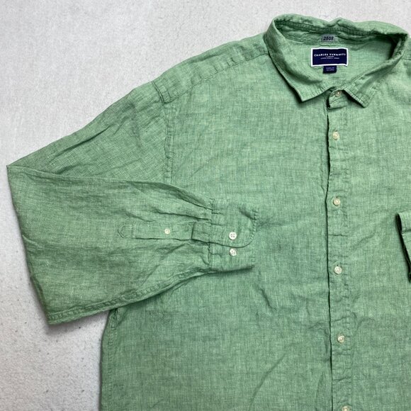 Charles Tyrwhitt Green Men's Shirt - Picture 7 of 11